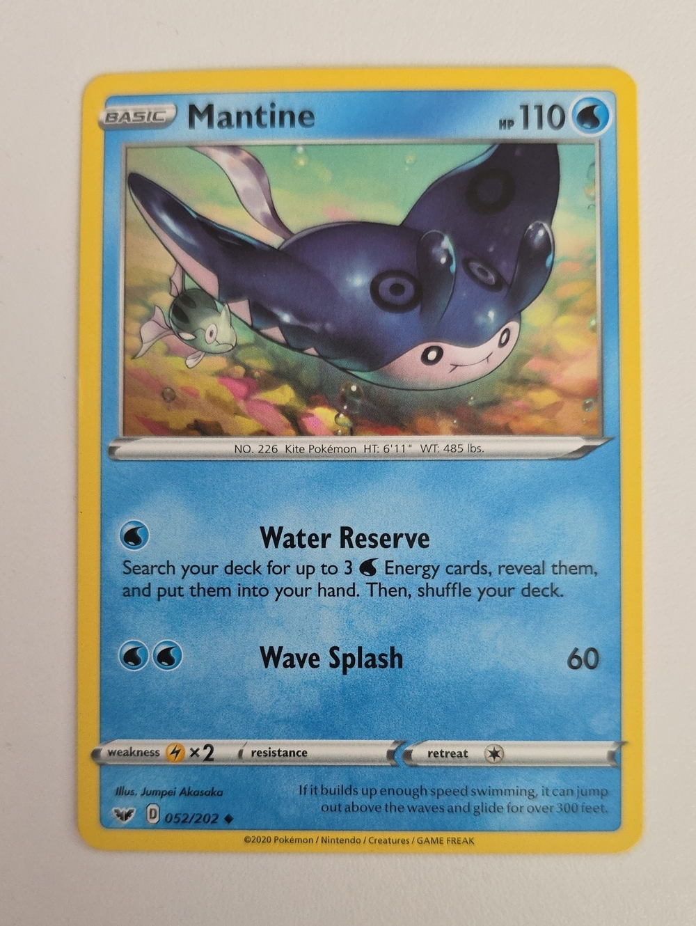 Pokemon Mantine Card